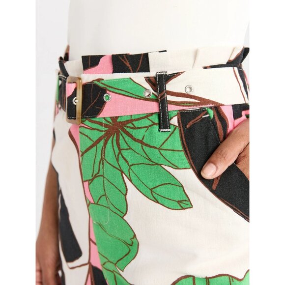 Sofia Vergara Women's Belted Shorts, Size 4 PINK-MULTI PRINT - Picture 2 of 4